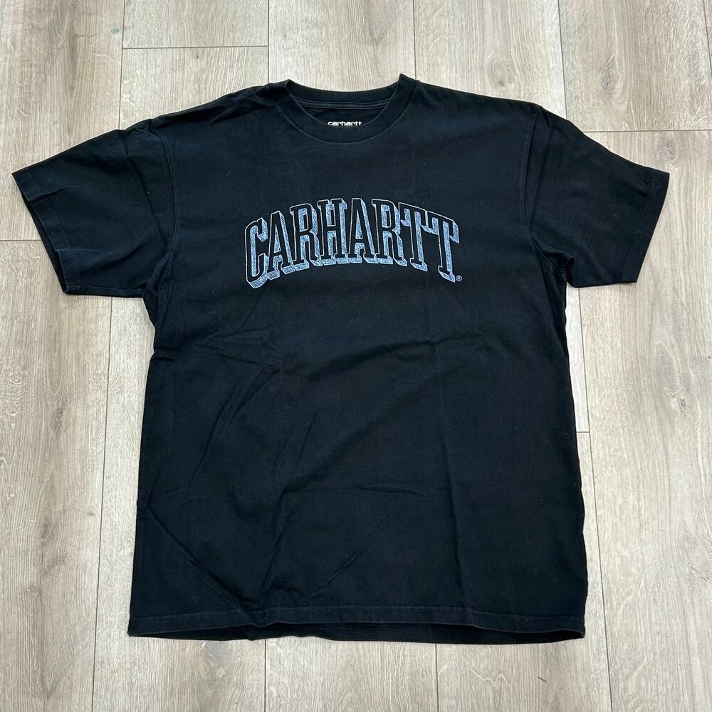 Carhartt WIP Scrawl Script Black Tee T Shirt size Medium M B22